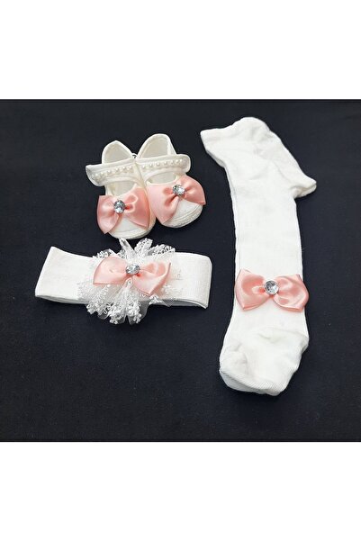 BERKAY مجموعة جوارب طويلة من القطن من Sundan وأحذية طويلة وعصابة رأس للأطفال