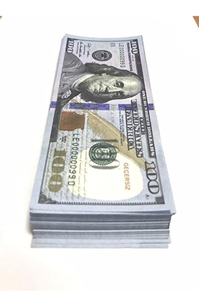 Genel Markalar 100 Adet 100 Dolar Geçersiz Şaka Parası 100x100 Dolar