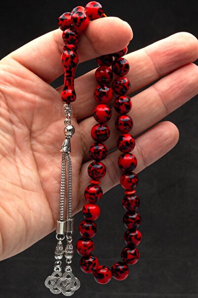 OTTOTESBİH Чоловічий подарунковий кулястий виріз мозаїка порошок бурштин чотки