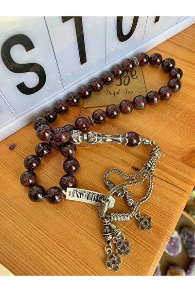 parze doğaltaş Lal (kırmızı Garnet) Tesbih