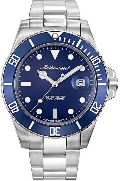 Mathey-Tissot H901abu Swiss Made Sapphire Glass Men's Wristwatch
