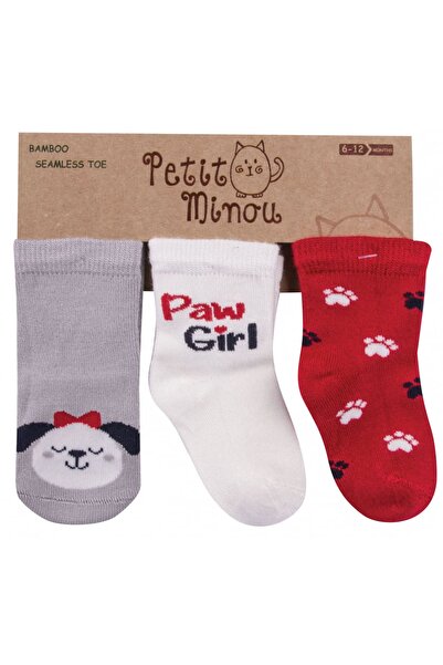 Petit Minou جوارب للفتيات الصغيرات مكونة من 3 قطع