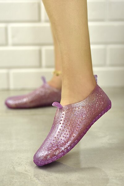 STOCON Unisex διαφανή ασημί παπούτσια LialaDeniz με αντιολισθητική σόλα Κομψά σανδάλια ράφτινγκ για παραλία στην πισίνα Stc304