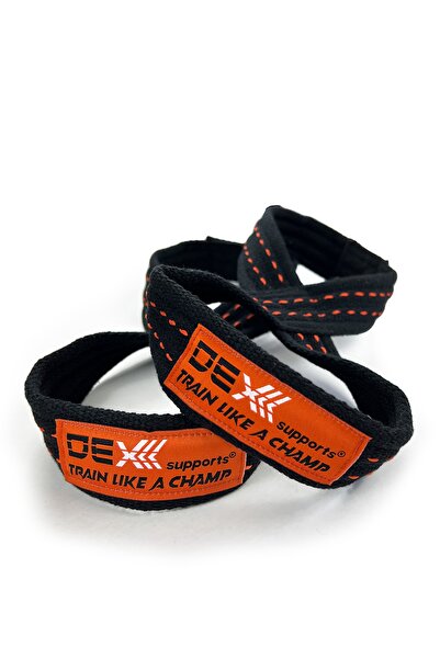 Dex Supports Lasting Energy Knee Wraps + Dark Tone Camouflage Wrist Wraps + 8 Loop Lifting Straps Set of 3