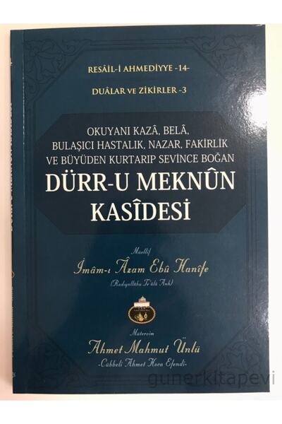 Cübbeli Ahmet Hoca Yayıncılık Dürru Meknun Kasidesi