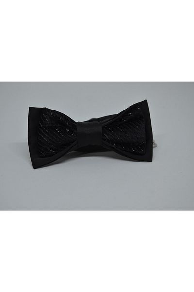 Aslı Türkoğlu Papion pentru băiat cu model de catifea neagră