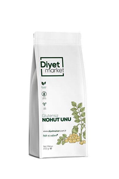DİYET MARKET Glütensiz Ön Pişirilmiş Nohut Unu 250gr