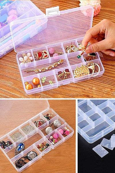 Bayev Special Bead Chain and Apparatus Screw Jewelry Medicine Box for Jewellers with Adjustable Compartments