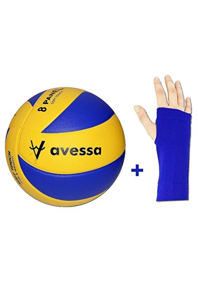 AVESSA كرة طائرة زرقاء 8 ألواح - مقبض VL400 - Avs-vl400-collar