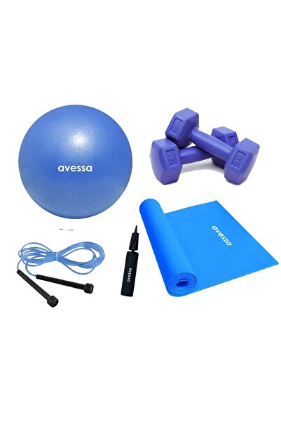Deluxe Pilates Seti Mavi 6 Parça Set4