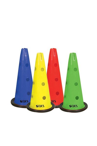 SCUCS 40 Cm Perforated Training Funnel 10 Pieces Mixed Color Scx 1103