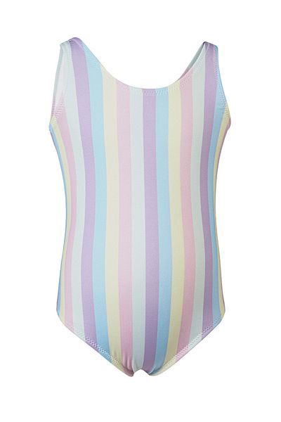 TESMAY Hiem Strappy Girl's Slip Swimsuit Rainbow Colored Lycra Flexible Water Repellent Swimsuit