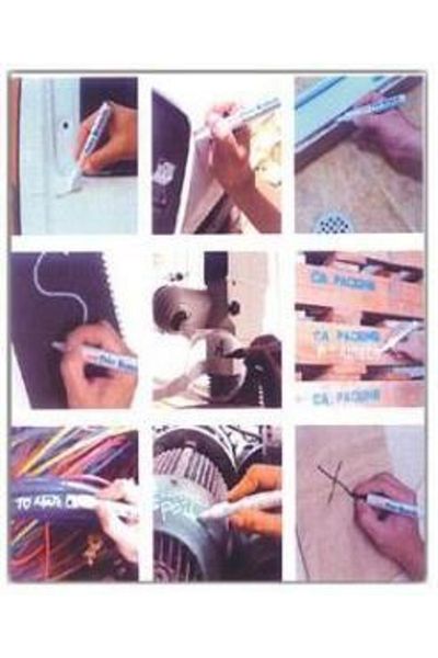 Muhtelif White Paint Pen Metal-glass-tire-plastic Writer and Non-slip