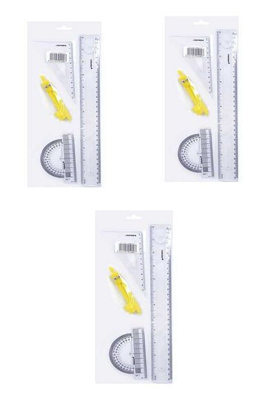 Yıldızlar 3 Pieces 30 Cm Ruler and Jib Set Code:019