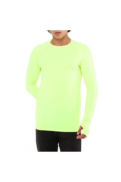 raru Tricou sport Ignıs galben cu mânecă lungă pentru performanță tehnică