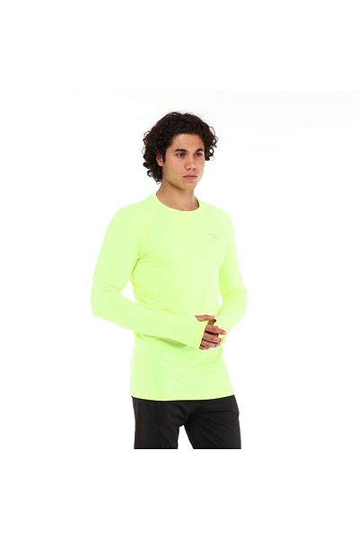 raru Tricou sport Ignıs galben cu mânecă lungă pentru performanță tehnică