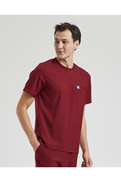 Wio Uniform Ceres Cerrahi Üniforma Üst, Erkek - Bordo