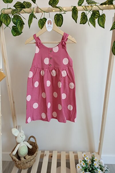 DFN فستان منقط بحمالات