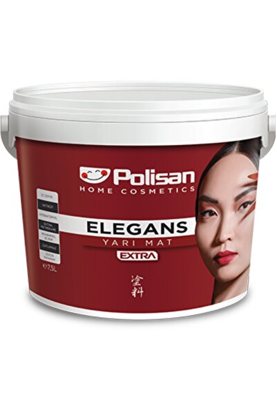 Polisan Elegans Küf Önleyici Antibakteriyel Tam Silinebilir Ic Cephe Boya 15 Lt Royal Gri