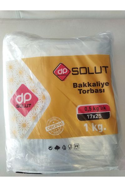 MERT AMBALAJ Solut Grocery Bag Half Pound17*25 Net1 kg