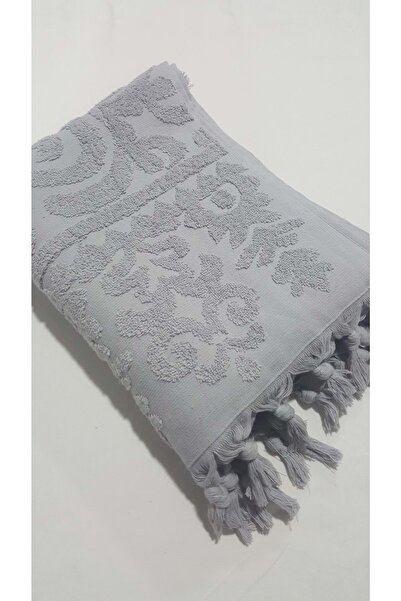 Romans Πετσέτα χεριών με κρόσσια 50x90 εκ. Γκρι