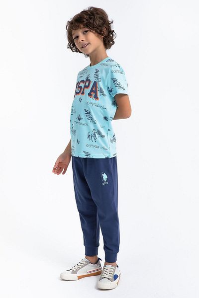 U.S. Polo Assn. Costum dublu pentru băieți Polo Assn 1031 Havana Horses pentru chelner