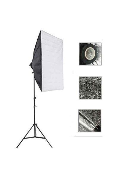 Rabsev Softbox 50x70cm Tek Duylu Sürekli Işık Youtube Video Ve Fotoğraf Çekimi