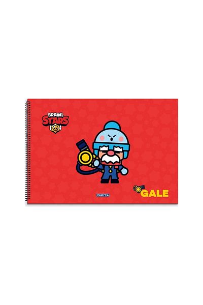 Gıpta كتاب صور حلزوني من Brawl Star 17x24 سم 15 ورقة 5699 (عبوة من 12 قطعة)