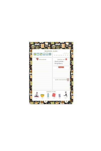 KESKİN COLOR A5 Daily Planner Block (daily Planner) - Brown830143-99