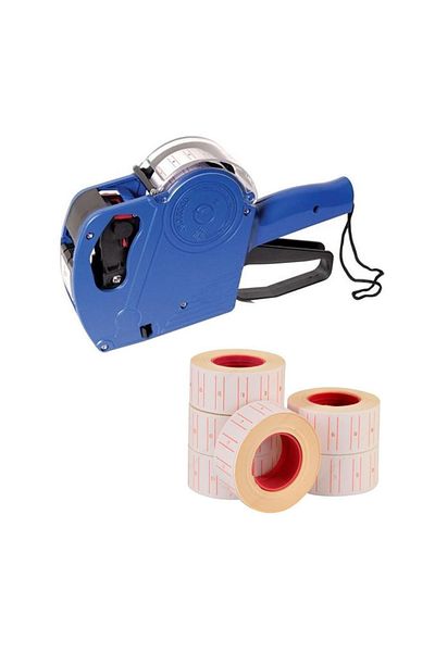 Tanex Eco Blue Tnx-5500eco41 Label Maker - Λευκό με γραμμή, 12x21mm, Σετ 6
