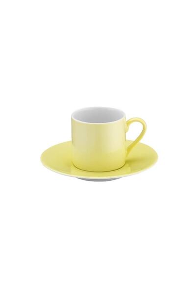 Kütahya Porselen Porselen Ru12kt140 Pistole B.soft Asorti 6 Kişilik 12 Parça Çay Fincanı Takımı