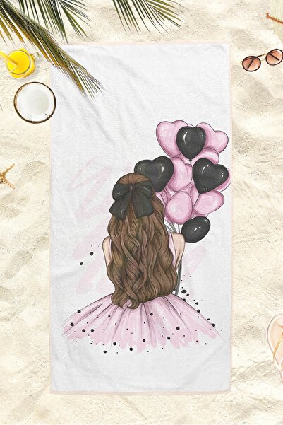 Homamia Peškir za plažu Balloon Girl 70x150 cm