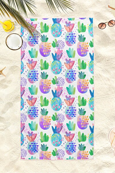 Homamia Peškir za plažu Pineapple 70x150 cm