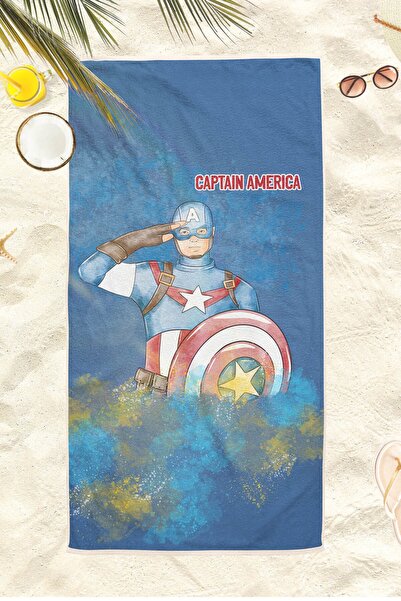 Homamia Kapetan Amerika peškir za plažu 70x150 cm