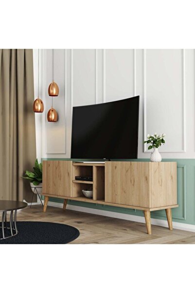 Mezza 1532 Carmen 150 CM (AHŞAP AYAKLI) Tv Ünitesi Sepet