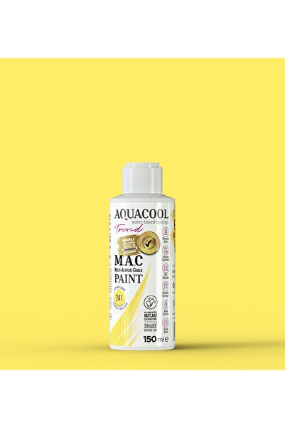 Aquacool Trend Zacconcept M.a.c Hobi Boyası Su Bazlı Akrilik 150 Ml 241 Limon...