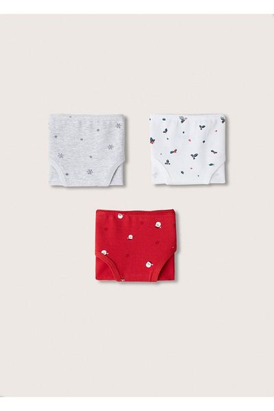 MANGO Kids Red Briefs for Kids