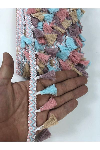 Hobigram Baby Blue Powder Colored Fringe Tassel – Ειδικό Σχέδιο, Αξεσουάρ, Ποιοτική Παραγωγή, Εντυπωσιακό Στυλ – Dek