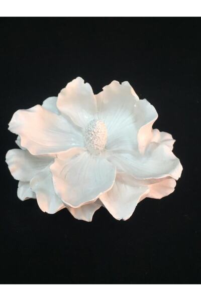 CRAFT HOBİ -polyester Çiçek Boyanabilir Malzeme Dekor Biblo 15x15 Cm