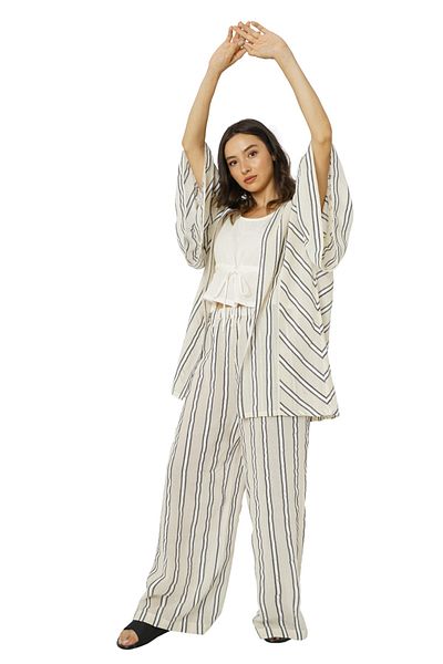 NEVHİS Screechy 100% Cotton Kimono