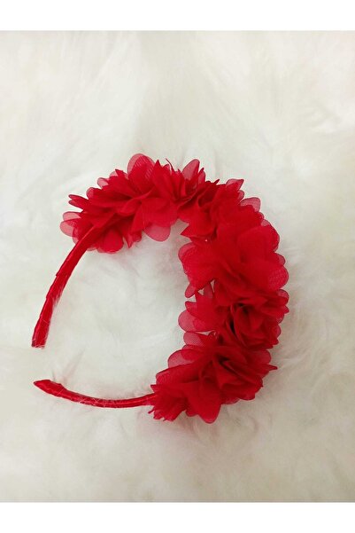 shopland Cataramă cu coroană cu flori 3d pentru fete și adulți, cataramă roși...