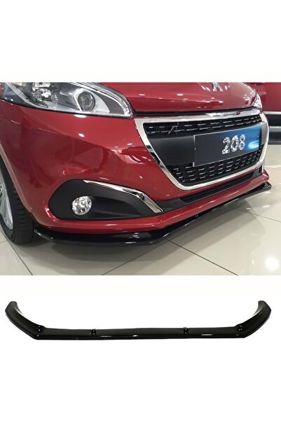 HasAkman Peugeot 208 Uyumlu Basic Ön Tampon Lip Piona Black 2012 2013 2014 20...