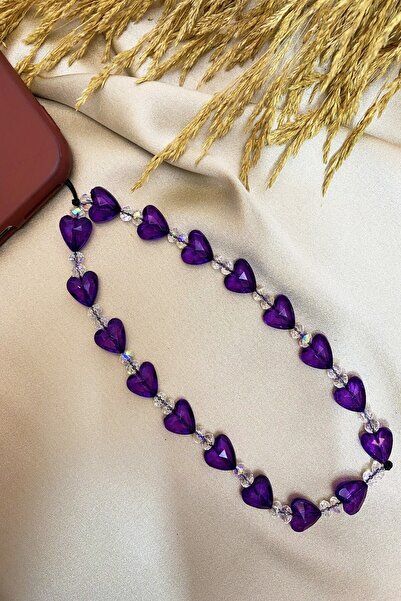 Karlay Purple Heart Phone Strap Phone Lanyard Charm