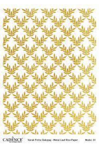 Cadence Model 01 Gold Foil Brass Decopage