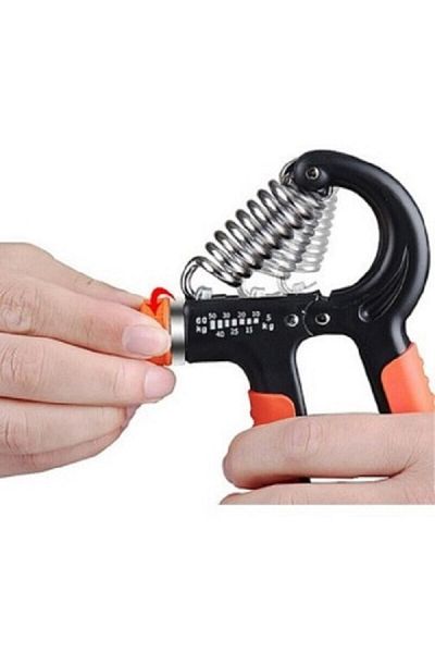 doğan spor Întărirea mușchilor încheieturii mâinii, cu arc de mână reglabil cu duritate neagră, cu contor (5 kg-60 kg)