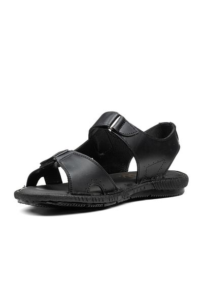 İmerShoes Καθημερινά ανδρικά δερμάτινα άνετα μαλακά καλοκαιρινά πέδιλα με μονό λουράκι Velcro αντιολισθητική σόλα 107