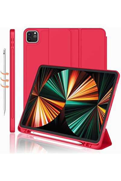 UnDePlus Apple Ipad Pro 12.9 3. 4. 5. 6. Nesil Kılıf Kalem Bölmeli Smart Case...