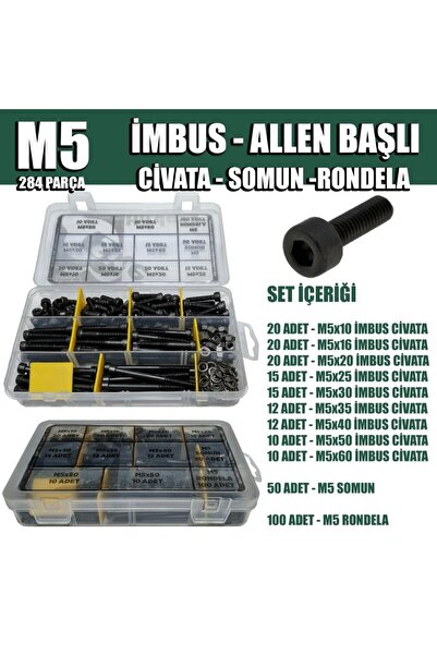 Genel Markalar 284 Parça M5 Imbus Set