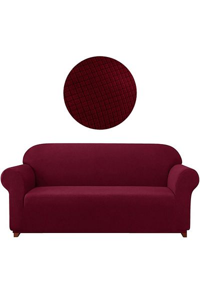 elgeyar 3 Seater Lycra Sofa - Elastic Sofa Bed Cover, Pitikare Patterned Sofa