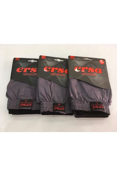 ersa çamaşır ERSA 3 ΤΕΜΑΧΙΑ 100% ΒΑΜΒΑΚΙ (ΒΑΜΒΑΚΙ) ΜΟΝΟΧΡΩΜΑ ΑΝΔΡΙΚΑ ΜΠΟΞΕΡ